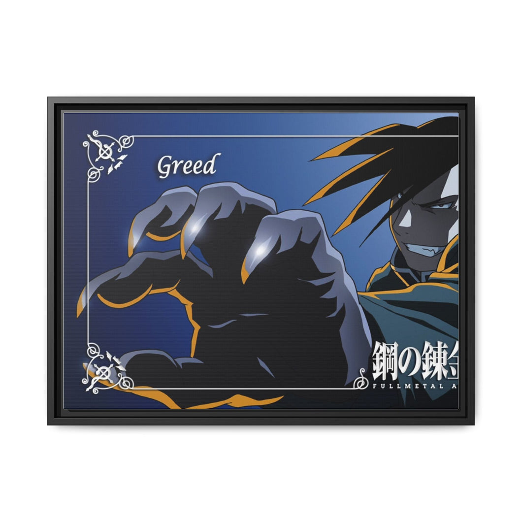 Anime FullMetal Alchemistr Canvas Framed Art Print