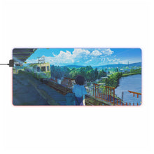 Load image into Gallery viewer, Anime Train Station RGB LED Mouse Pad (Desk Mat)
