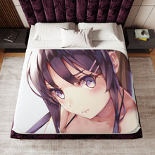Load image into Gallery viewer, Rascal Does Not Dream Of Bunny Girl Senpai Sherpa Blanket
