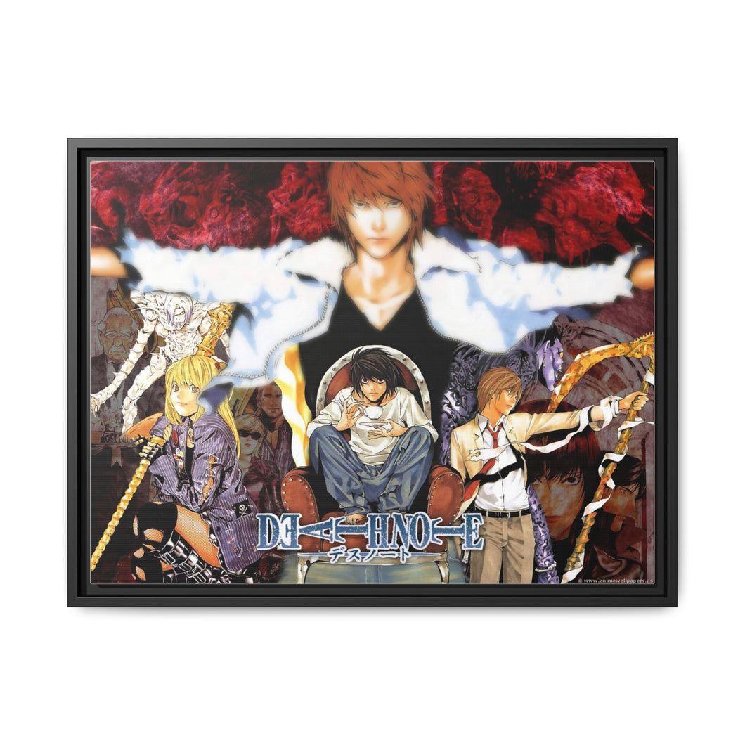 Anime Death Note Canvas Framed Art Print