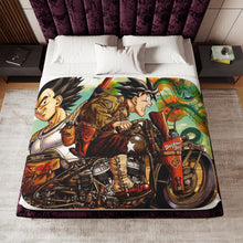Load image into Gallery viewer, Anime Dragon Ball Z Sherpa Blanket
