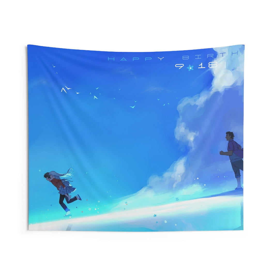 Anohana Meiko Honma, Jinta Yadomi, Naruko Anjou, Tetsudou Hisakawa, Chiriko Tsurumi Indoor Wall Tapestry