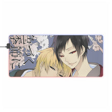 Load image into Gallery viewer, Durarara!! Izaya Orihara, Shizuo Heiwajima RGB LED Mouse Pad (Desk Mat)
