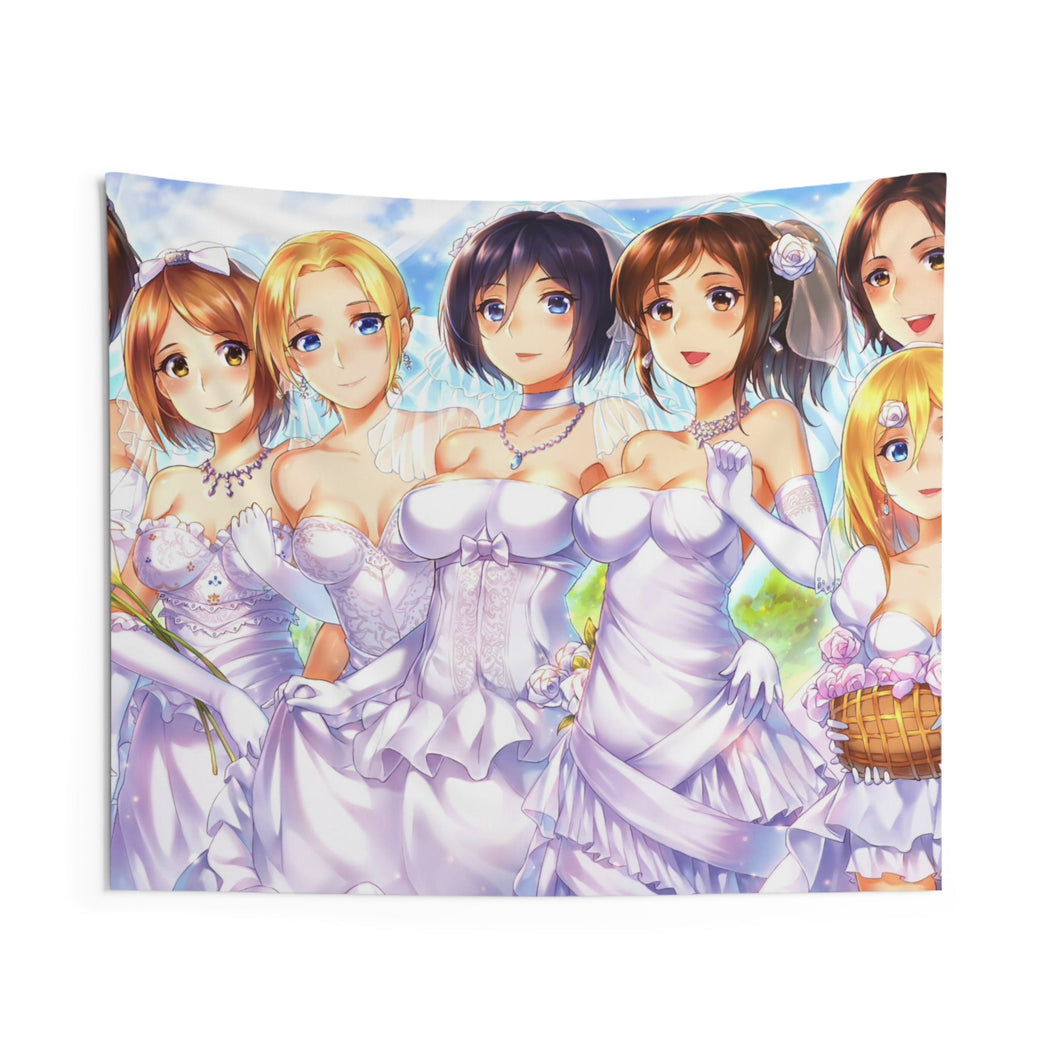Attack on Titan girls wearing wedding dresses Indoor Wall Tapestry