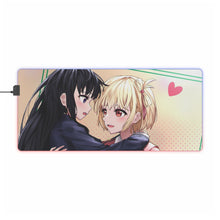 Load image into Gallery viewer, Lycoris Recoil Takina Inoue, Chisato Nishikigi RGB LED Mouse Pad (Desk Mat)
