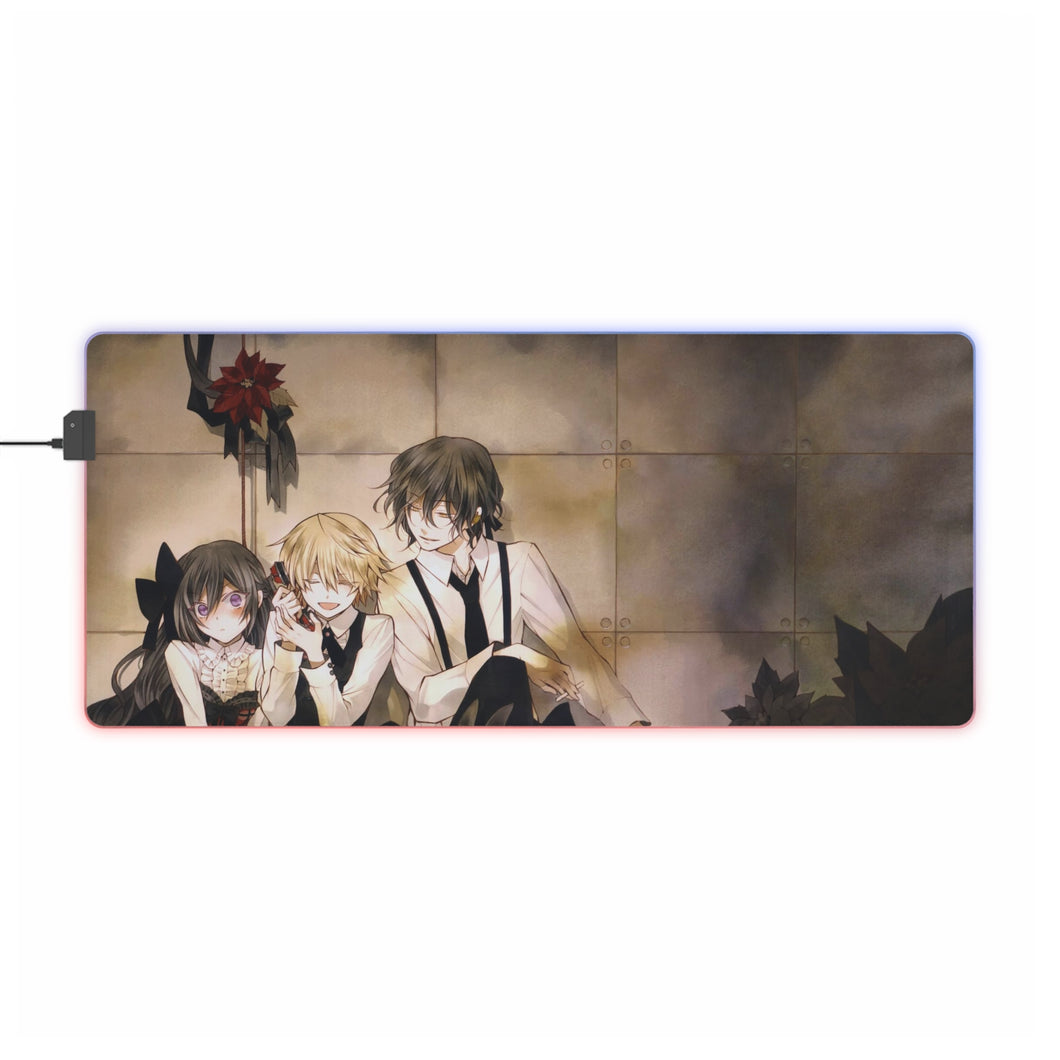 Pandora Hearts Gilbert Nightray, Alice Baskerville, Oz Vessalius RGB LED Mouse Pad (Desk Mat)