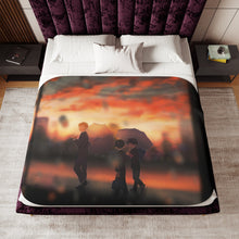 Load image into Gallery viewer, Mob Psycho 100 Arataka Reigen, Shigeo Kageyama, Ritsu Kageyama Sherpa Blanket
