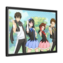 Load image into Gallery viewer, Hyouka Eru Chitanda, Satoshi Fukube, Mayaka Ibara Canvas Framed Art Print
