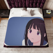 Load image into Gallery viewer, Eru Chitanda  Face Sherpa Blanket

