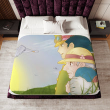 Load image into Gallery viewer, Anime Howl&#39;s Moving Castle Sherpa Blanket
