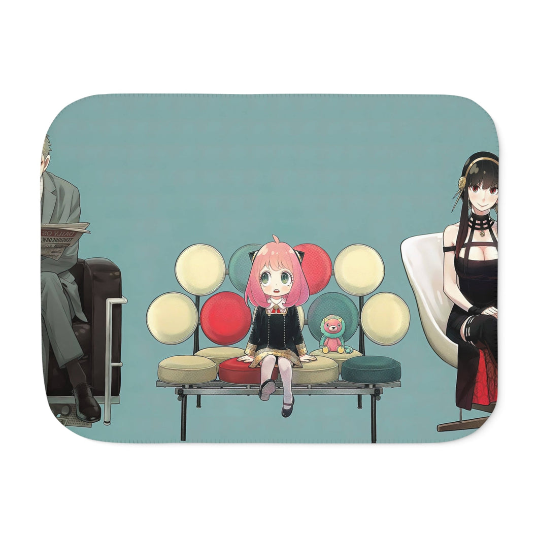 Spy X Family Sherpa Blanket