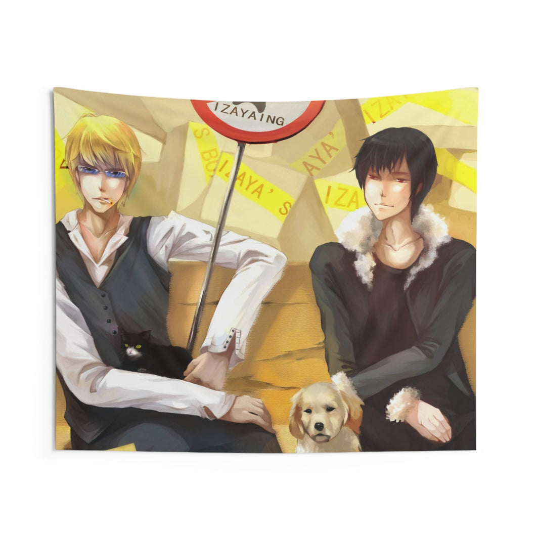 Durarara!! Izaya Orihara, Shizuo Heiwajima Indoor Wall Tapestry
