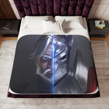 Load image into Gallery viewer, Overlord Sebas Tian Sherpa Blanket
