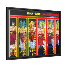 Load image into Gallery viewer, Broly Supersaiyajin Evolutions Canvas Framed Art Print
