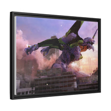 Load image into Gallery viewer, Evangelion Unit-01 in a bloody rage Canvas Framed Art Print
