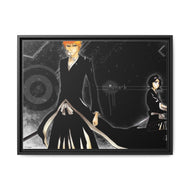 Bleach Ichigo Kurosaki, Rukia Kuchiki Canvas Framed Art Print