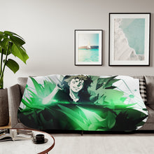 Load image into Gallery viewer, Shuusei Kagari Smirk Sherpa Blanket
