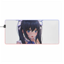 Load image into Gallery viewer, Is It Wrong To Try To Pick Up Girls In A Dungeon? RGB LED Mouse Pad (Desk Mat)
