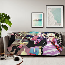 Load image into Gallery viewer, Blue Exorcist Rin Okumura, Yukio Okumura, Kuro, Shiemi Moriyama Sherpa Blanket
