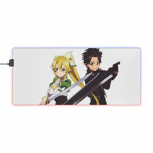 Load image into Gallery viewer, Leafa and Kirito RGB LED Mouse Pad (Desk Mat)
