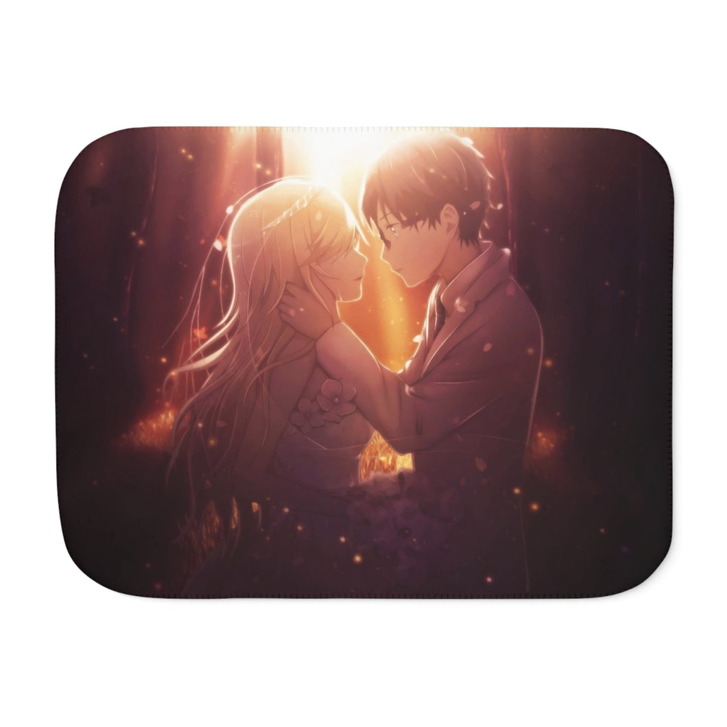 Anime Your Lie in April Sherpa Blanket