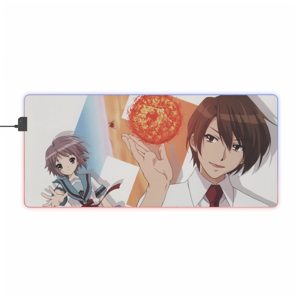 The Melancholy Of Haruhi Suzumiya RGB LED Mouse Pad (Desk Mat)