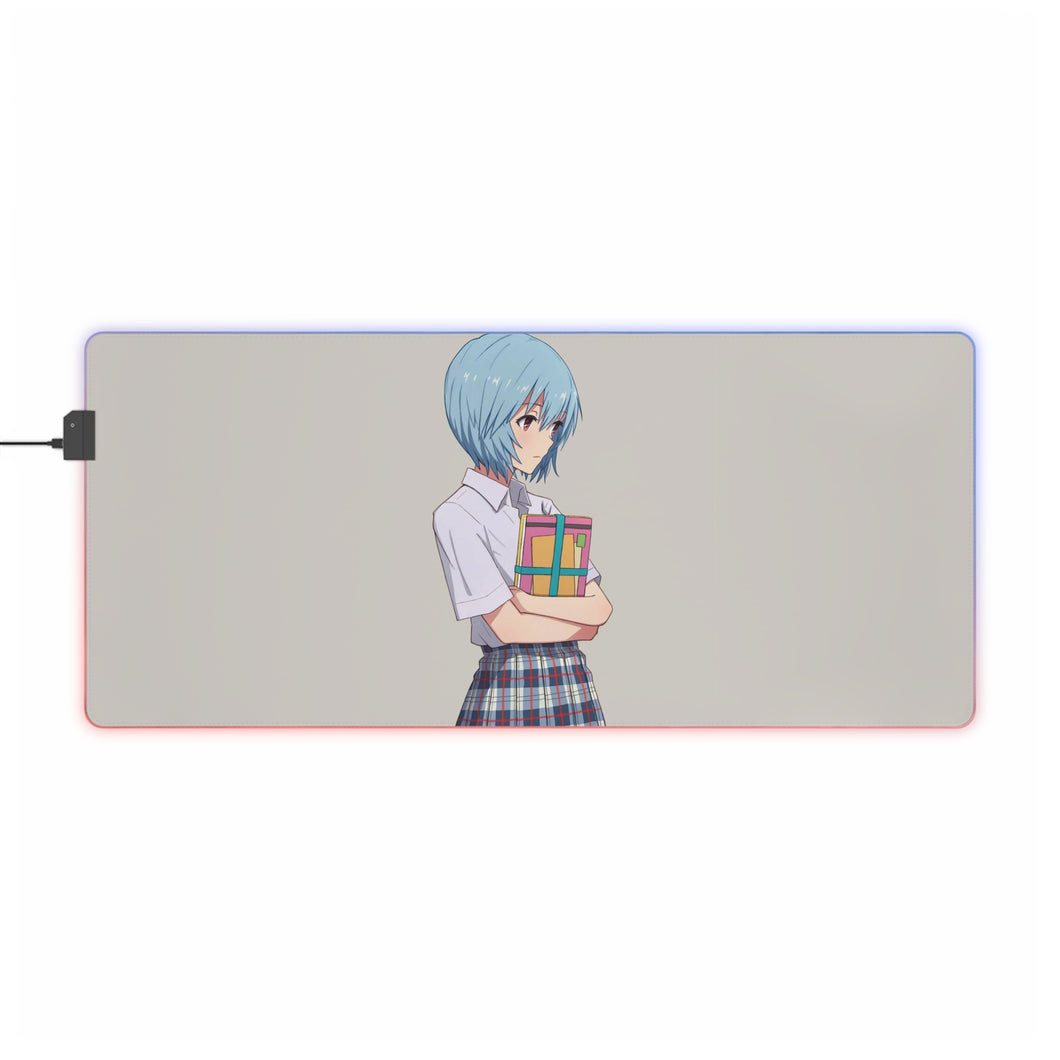 Neon Genesis Evangelion Rei Ayanami RGB LED Mouse Pad (Desk Mat)