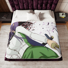 Load image into Gallery viewer, Saeko Busujima Sherpa Blanket
