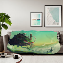 Load image into Gallery viewer, Howl&#39;s Moving Castle Sherpa Blanket

