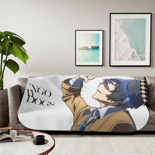 Load image into Gallery viewer, Bungou Stray Dogs Osamu Dazai Sherpa Blanket
