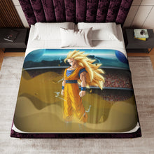 Load image into Gallery viewer, Goku Sherpa Blanket
