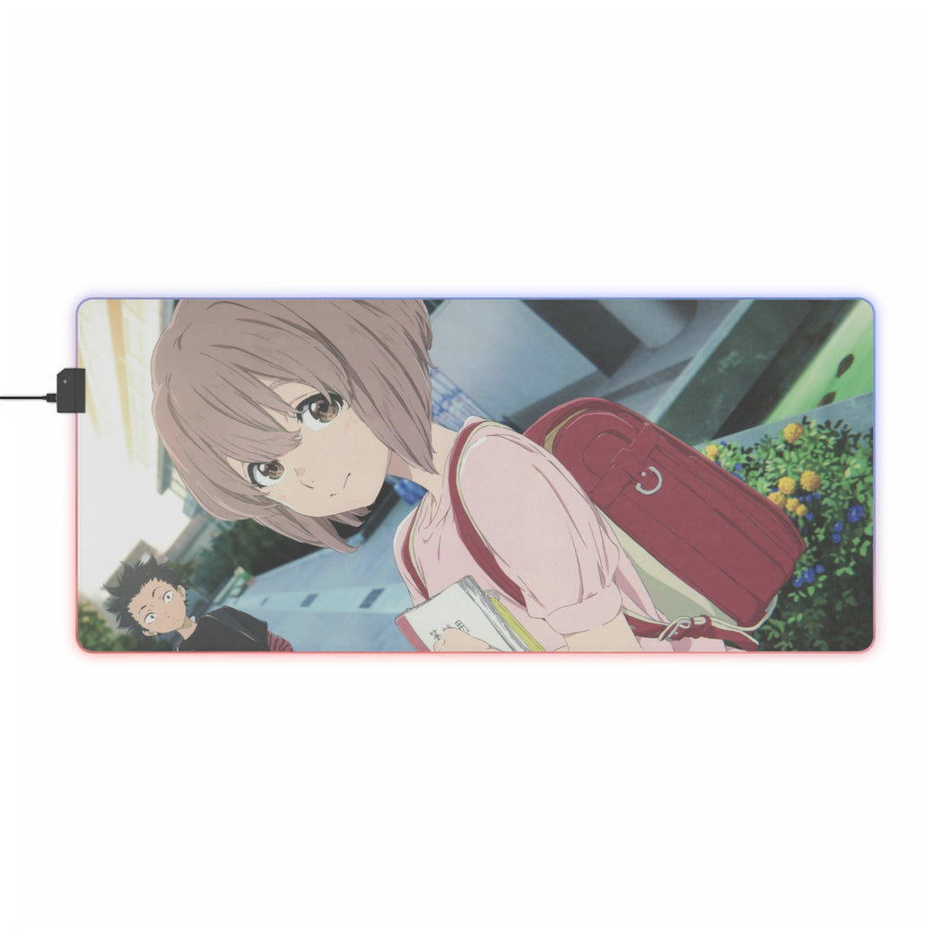 Koe No Katachi Shouko Nishimiya, Shouya Ishida RGB LED Mouse Pad (Desk Mat)