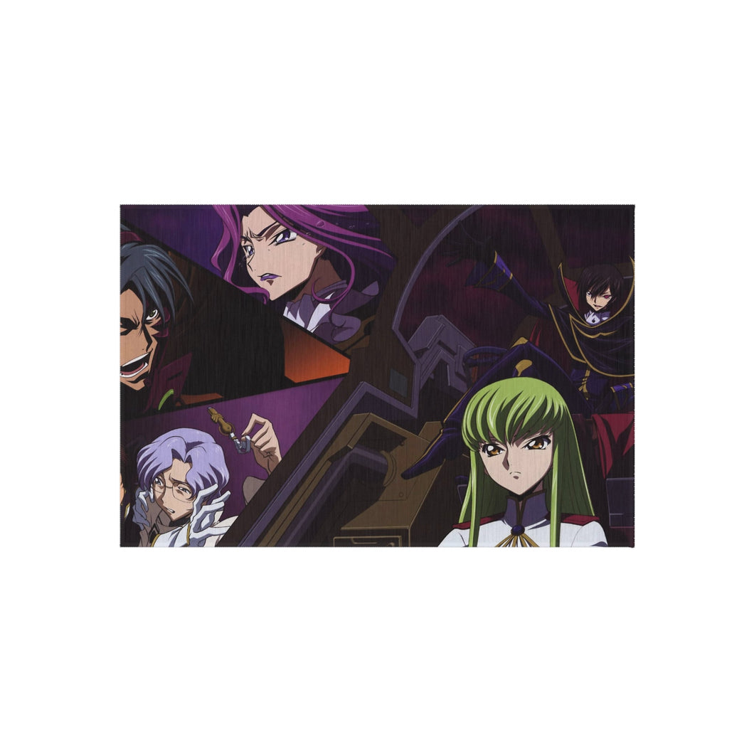 Code Geass Lelouch Lamperouge, Suzaku Kururugi, Jeremiah Gottwald, Lloyd Asplund, Cornelia Li Britannia Rug