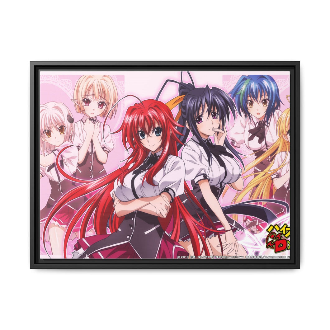 Anime High School DxD Canvas Framed Art Print