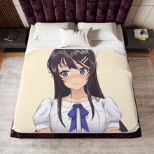 Load image into Gallery viewer, Rascal Does Not Dream Of Bunny Girl Senpai Sherpa Blanket
