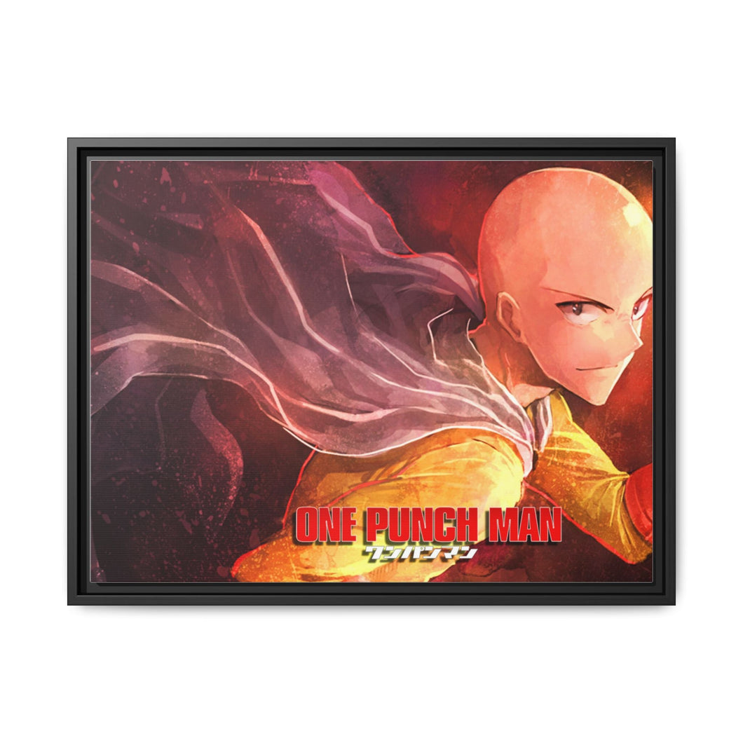 Saitama Canvas Framed Art Print