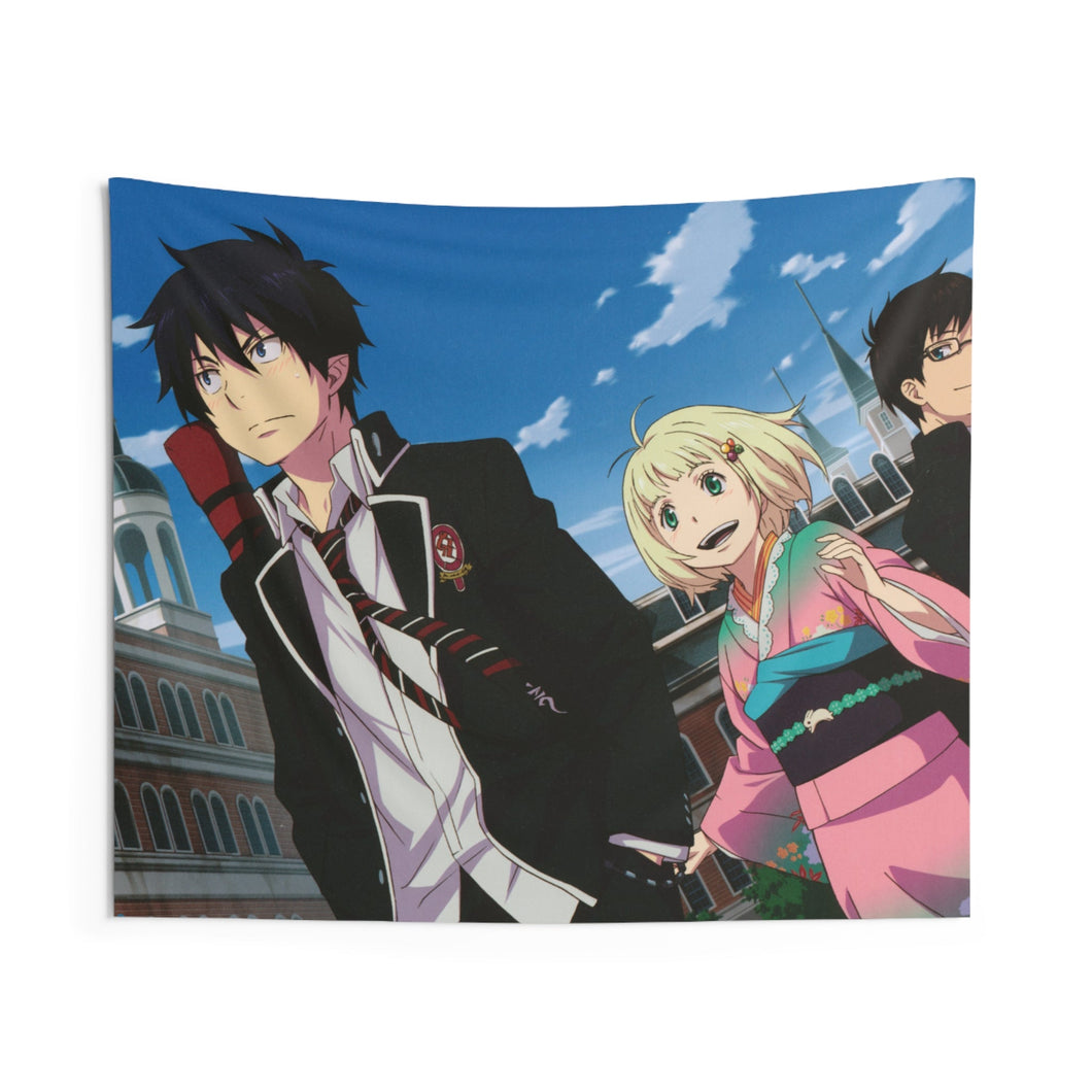 Rin,Yukio and Shiemi Indoor Wall Tapestry