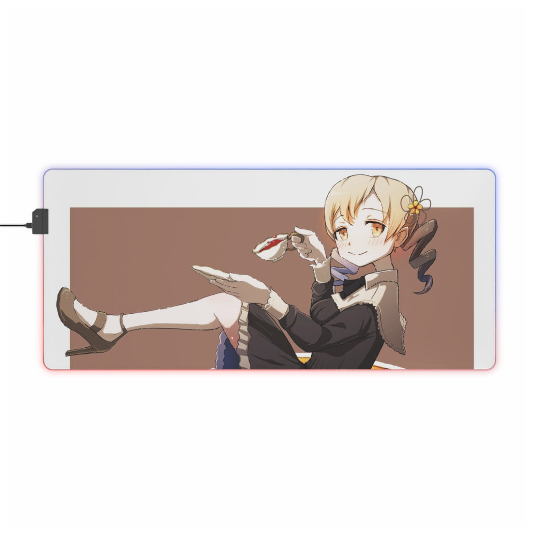 Puella Magi Madoka Magica Mami Tomoe RGB LED Mouse Pad (Desk Mat)