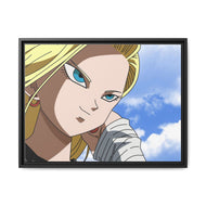 Android 18 Canvas Framed Art Print