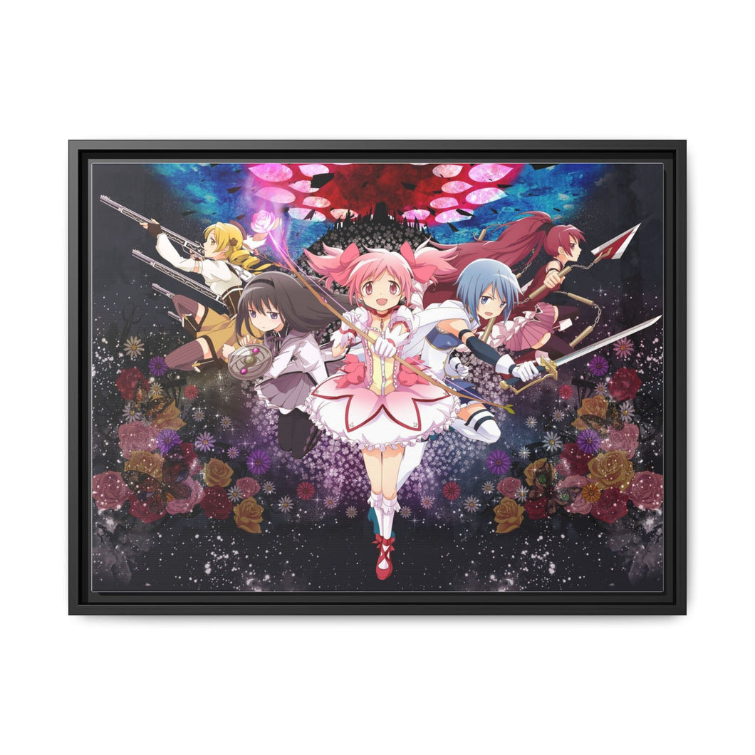 Puella Magi Madoka Magica Canvas Framed Art Print