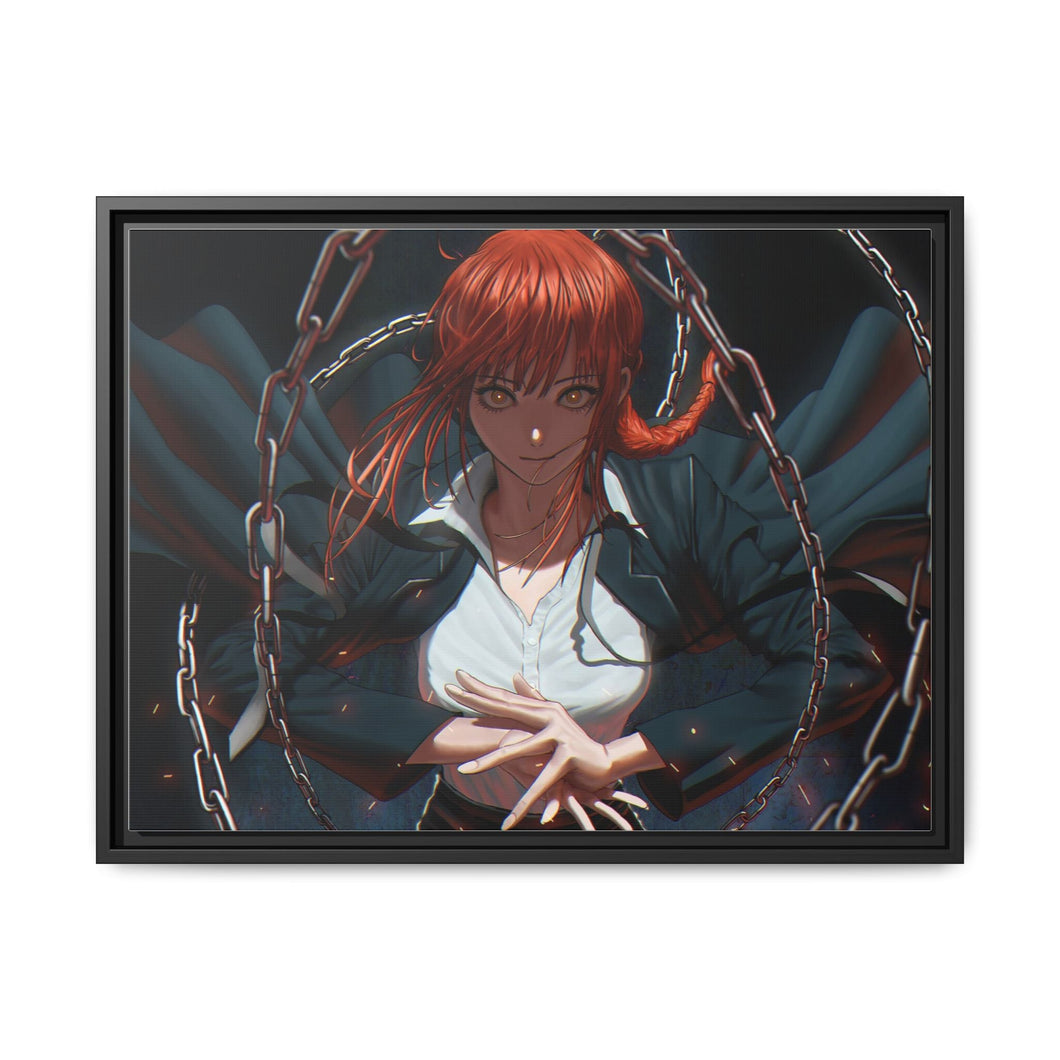Anime Chainsaw Man Canvas Framed Art Print