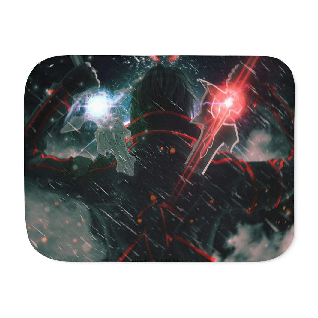 Sword Art Online Kazuto Kirigaya Sherpa Blanket