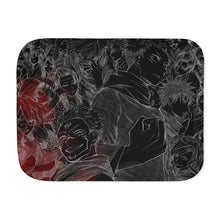 Load image into Gallery viewer, Jujutsu Kaisen Megumi Fushiguro, Nobara Kugisaki, Kento Nanami, Toge Inumaki, Maki Zenin Sherpa Blanket
