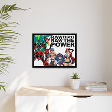 Load image into Gallery viewer, Raw Raw Fight The Power Canvas Framed Art Print
