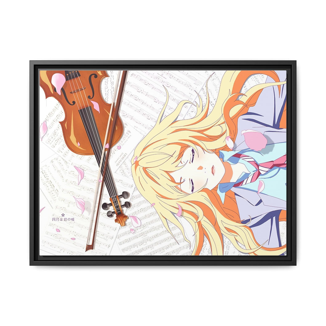 Anime Your Lie in April Canvas Framed Art Print