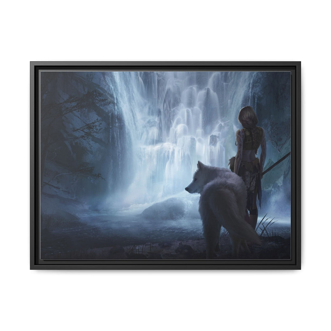 Anime Princess Mononoke Canvas Framed Art Print
