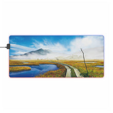 Load image into Gallery viewer, Anime Landscape RGB LED Mouse Pad (Desk Mat)
