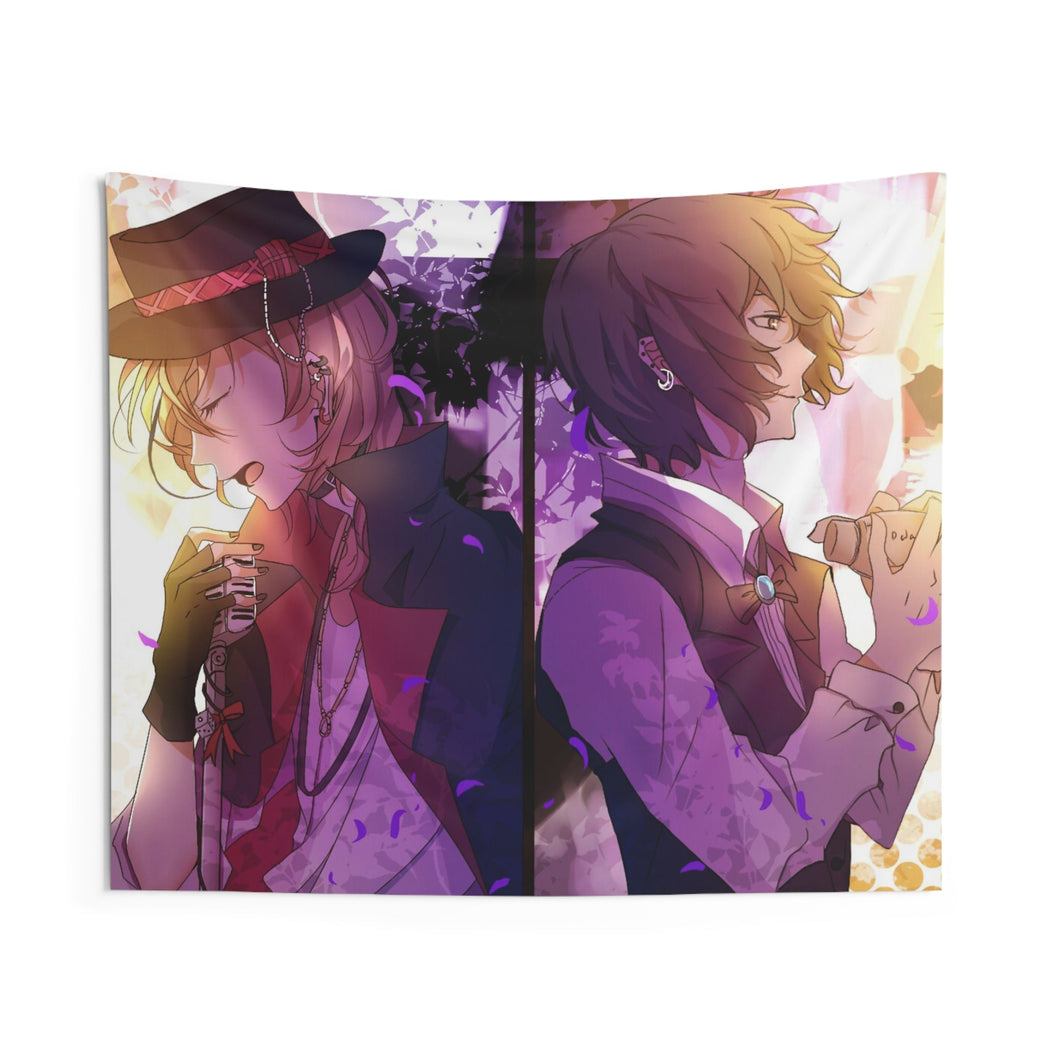 Bungou Stray Dogs Osamu Dazai, Chuuya Nakahara Indoor Wall Tapestry