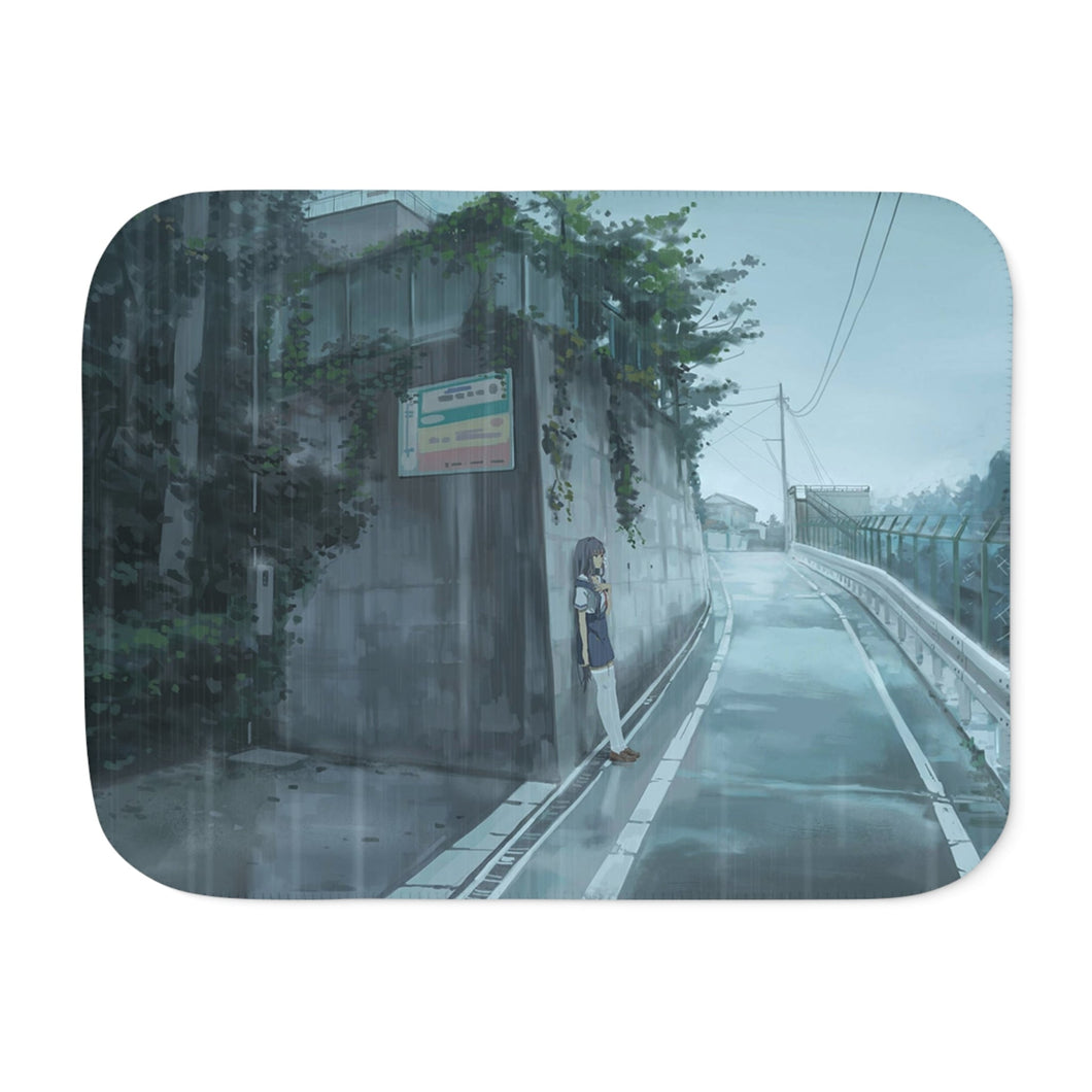 Under the rain Sherpa Blanket