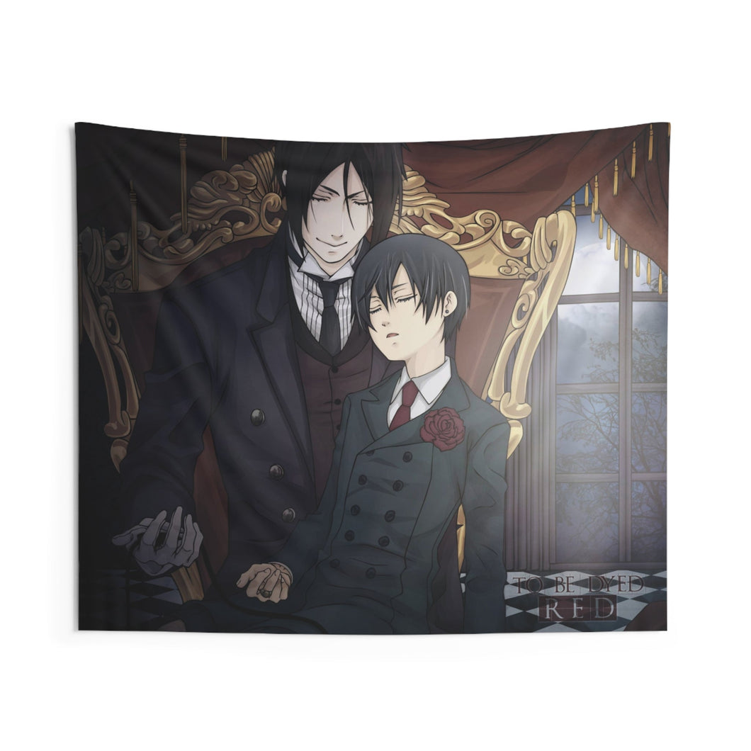 Black Butler Indoor Wall Tapestry